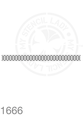 Long Thin Border Stencil 1666 Repeatable Continuous Reusable Borders Stencils and Templates