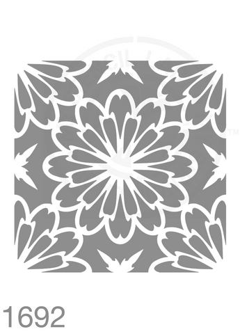 Tile Pattern Stencil 1692 Repeating and Continuous Floor and Wall Reusable Stencils