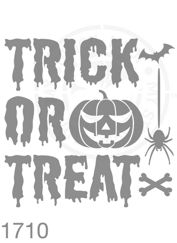 Halloween Stencil 1710 Spooky Witches and Bats Trick or Treat Special Occasion Stencils and Templates