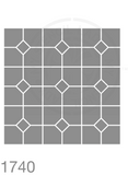 Tile Pattern Stencil 1740 Repeating and Continuous Floor and Wall Reusable Stencils