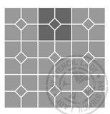 Tile Pattern Stencil 1741 Repeating and Continuous Floor and Wall Reusable Stencils