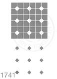 Tile Pattern Stencil 1741 Repeating and Continuous Floor and Wall Reusable Stencils