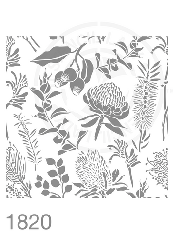 Australian Native Plants Stencil 1820 Pattern Reusable Templates and Stencils