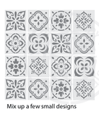 My Stencil Lady Stencil Small - 80mm Design (Sheet Size 95x95mm) Stencil S02 Chalk Painting Furniture Decor Stencils