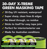 UNi-PRO Green Masking Tape - 24mm x 50mt
