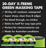 UNi-PRO Green Masking Tape - 36mm x 50mt